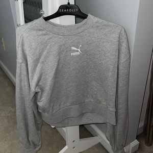 Puma grey crew neck hoodie. Brand new with tags!